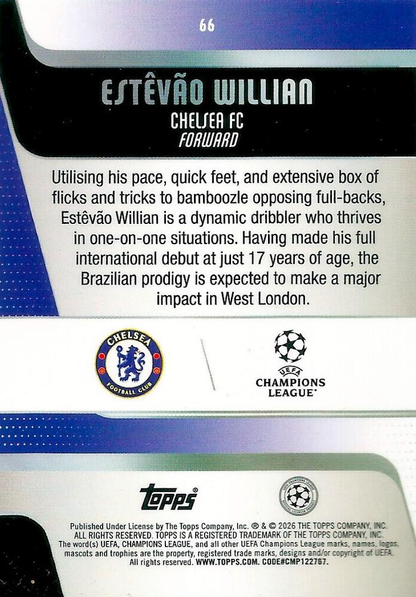2025 Topps UCC Estevao Willian #66 Chelsea FC
