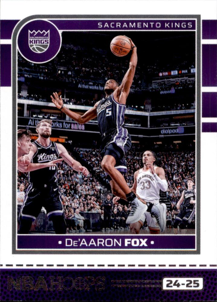 2024 Panini Hoops De'Aaron Fox #111 Sacramento Kings