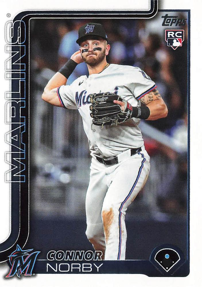 2025 Topps Series 1 Connor Norby RC Miami Marlins #132