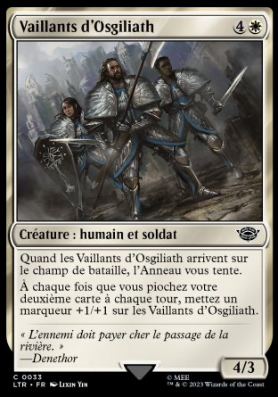 2023 Magic MTG Le Seigneur des Anneaux Vaillants d'Osgiliath LTR #33