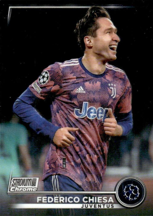 2022 Topps Stadium Club Chrome UCC Federico Chiesa #22 Juventus