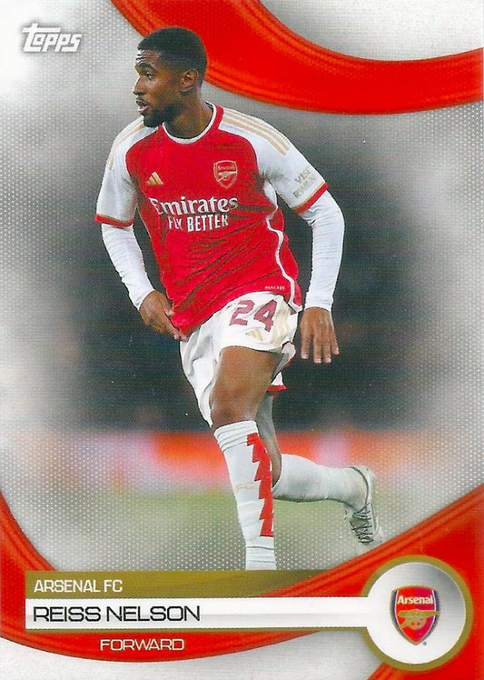 2023 Topps Arsenal Team Set Reiss Nelson #23 Arsenal FC