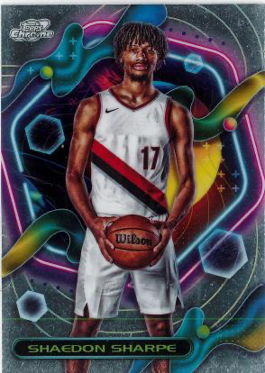 2023 Topps Chrome Cosmic Shaedon Sharpe #103 Portland Trail Blazers