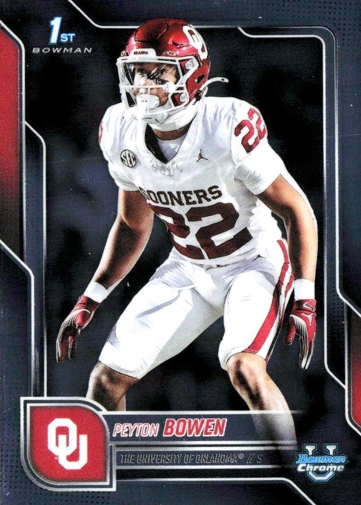 2025 Topps Bowman U Chrome Peyton Bowen 1st #111 Oklahoma Sooners