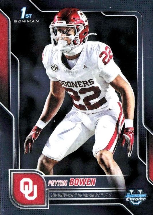 2025 Topps Bowman U Chrome Peyton Bowen 1st #111 Oklahoma Sooners