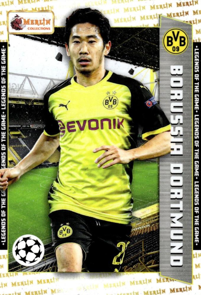 2023 Topps Merlin Heritage UCC Shinji Kagawa #128 Borussia Dortmund