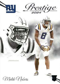 2024 Panini Prestige Malik Nabers RC #306 New York Giants