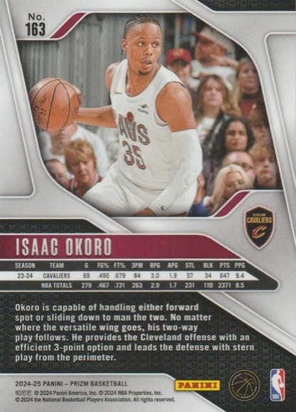 2024 Panini Prizm Isaac Okoro #163 Cleveland Cavaliers