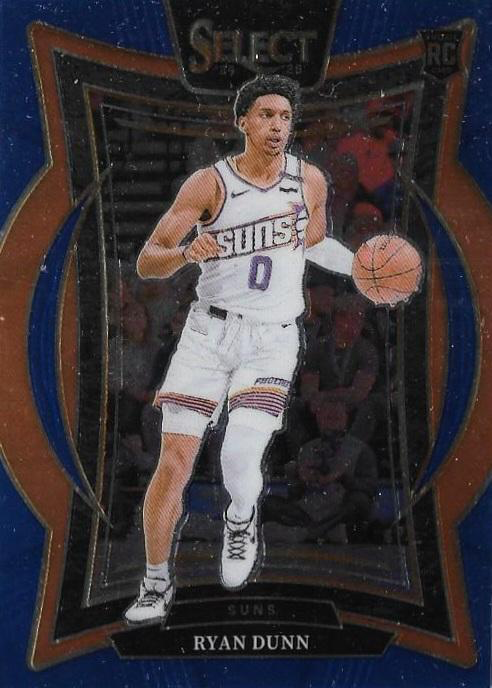 2024 Panini Select Ryan Dunn RC Blue #100 Phoenix Suns