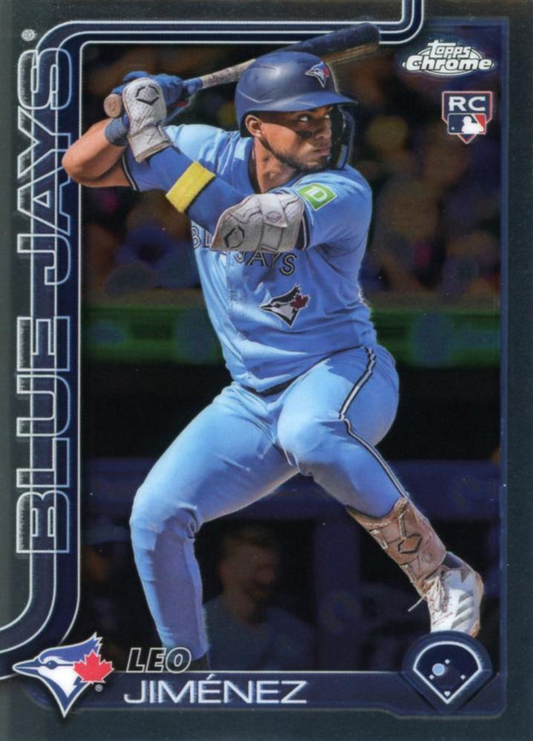 2025 Topps Chrome MLB Leo Jimenez RC #276 Toronto Blue Jays