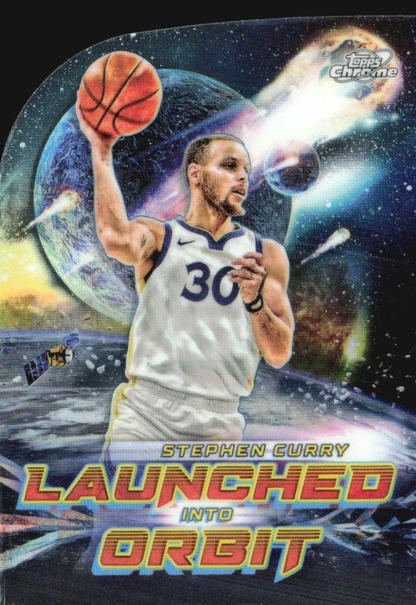 2023 Topps Chrome Cosmic Launched Into Orbit Stephen Curry #LIO-19 Golden State Warriors