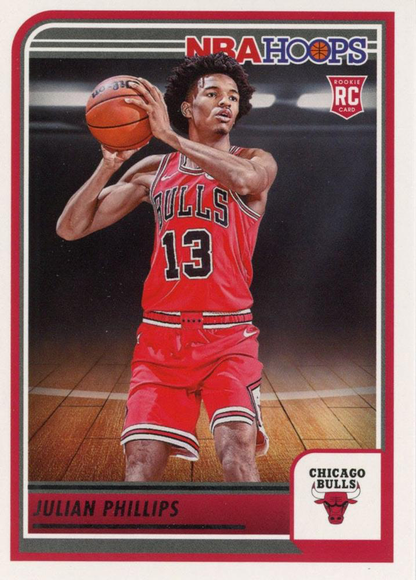2023 Panini Hoops Julian Phillips RC #256 Chicago Bulls