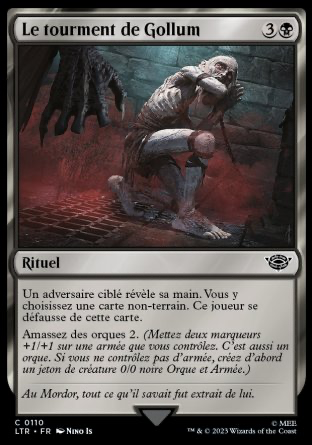 2023 Magic MTG Le Seigneur des Anneaux Le tourment de Gollum LTR #110