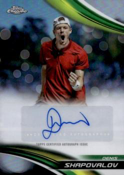 2025 Topps Chrome Tennis Refractor Autograph Denis Shapovalov #CA-DSV