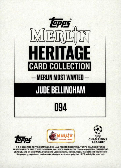 2023 Topps Merlin Heritage UCC Jude Bellingham #94 Real Madrid CF