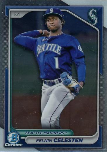 2024 Topps Bowman Chrome Prospects Felnin Celesten Seattle Mariners #BCP-210