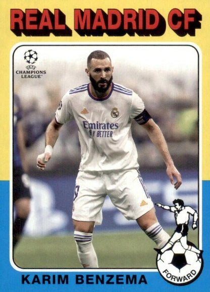 2021 Topps UCC 1975 Retro Karim Benzema #75-01 Real Madrid CF