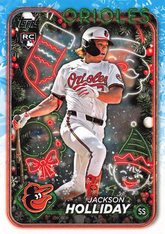 2024 Topps Holiday Jackson Holliday RC Baltimore Orioles #H50