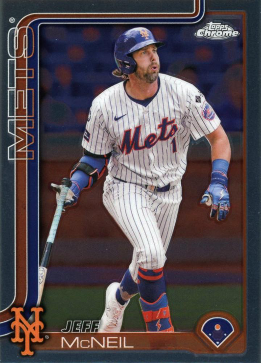 2025 Topps Chrome MLB Jeff McNeil #167 New York Mets