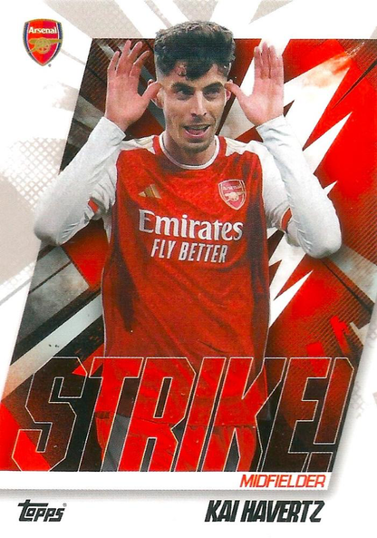 2023 Topps Arsenal Team Set Kai Havertz Strike! #40 Arsenal FC