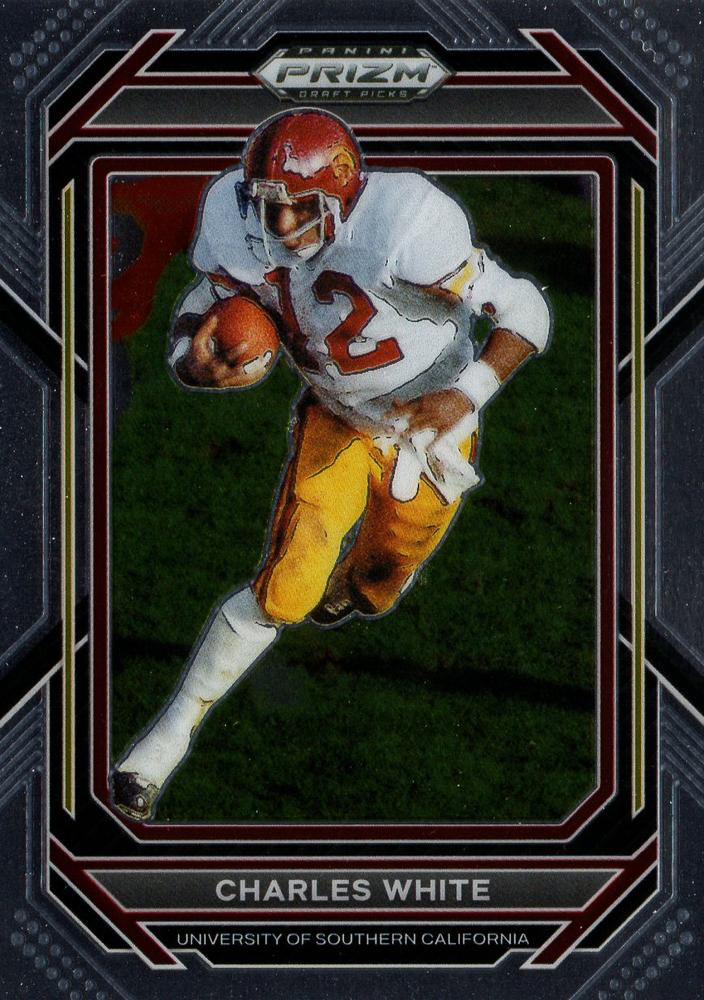 2023 Panini Prizm Draft Picks Charles White #14 USC Trojans