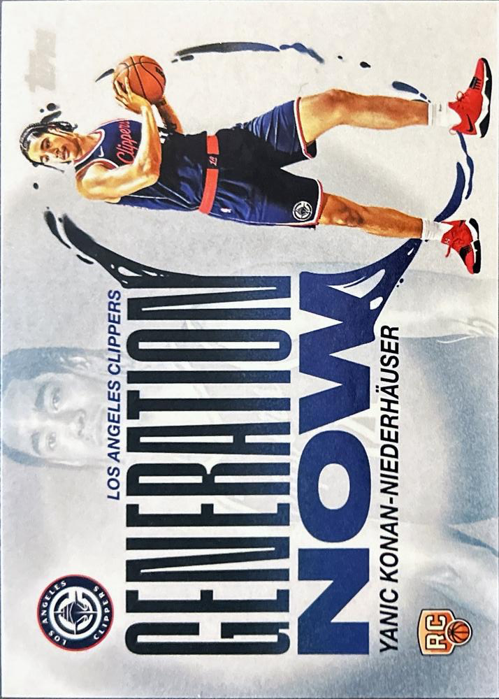 2025 Topps NBA Generation Now Yanic Konan-Niederhäuser GN-30 Los Angeles Clippers
