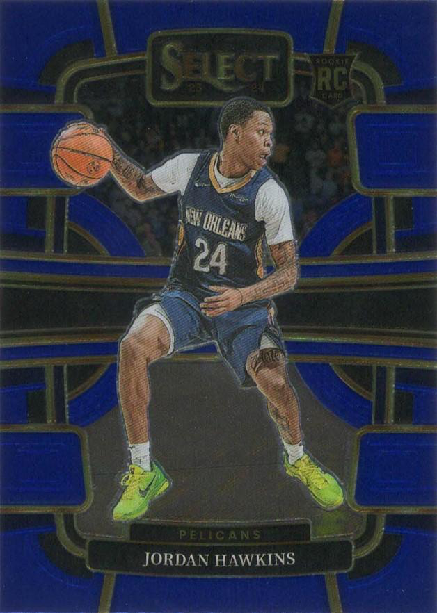 2023 Panini Select NBA Blue Jordan Hawkins RC #72 New Orleans Pelicans
