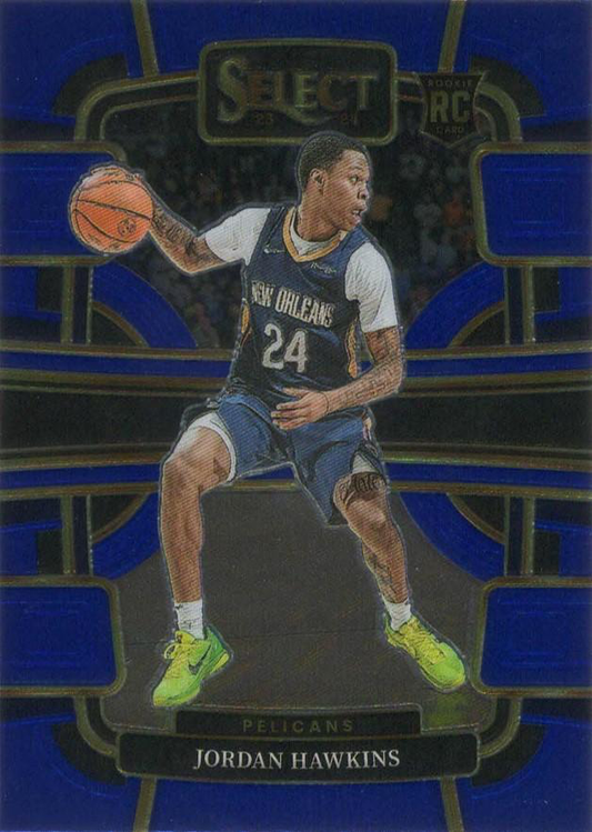 2023 Panini Select NBA Blue Jordan Hawkins RC #72 New Orleans Pelicans