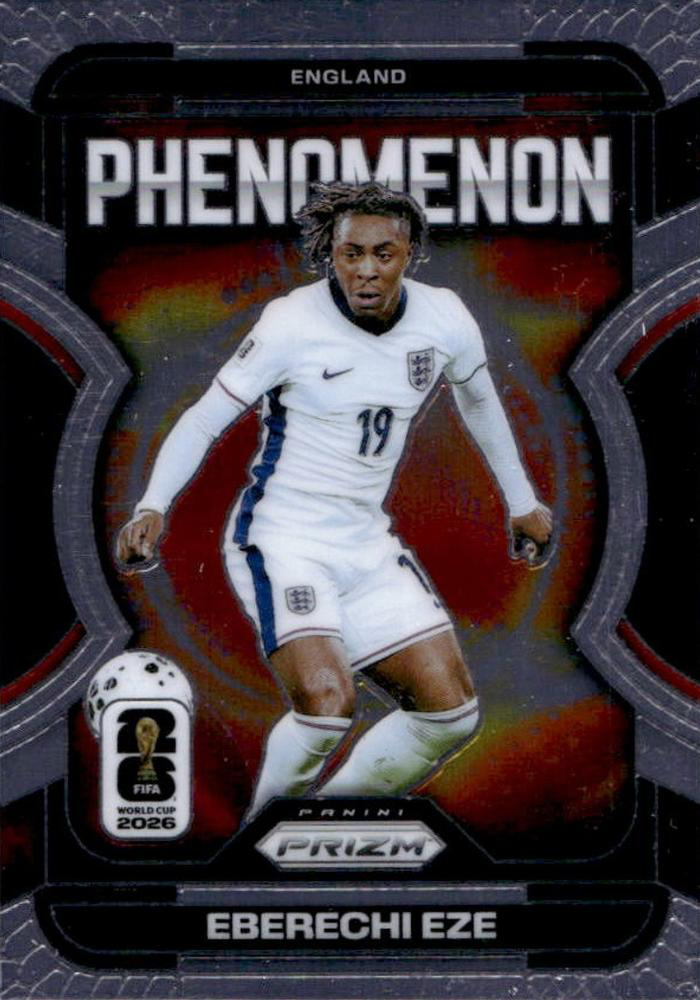 2026 Panini Prizm FIFA World Cup Phenomenon Eberechi Eze #22 Angleterre