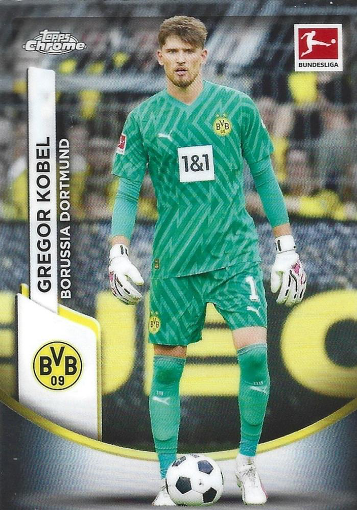 2023 Topps Chrome Bundesliga Gregor Kobel #22 Borussia Dortmund