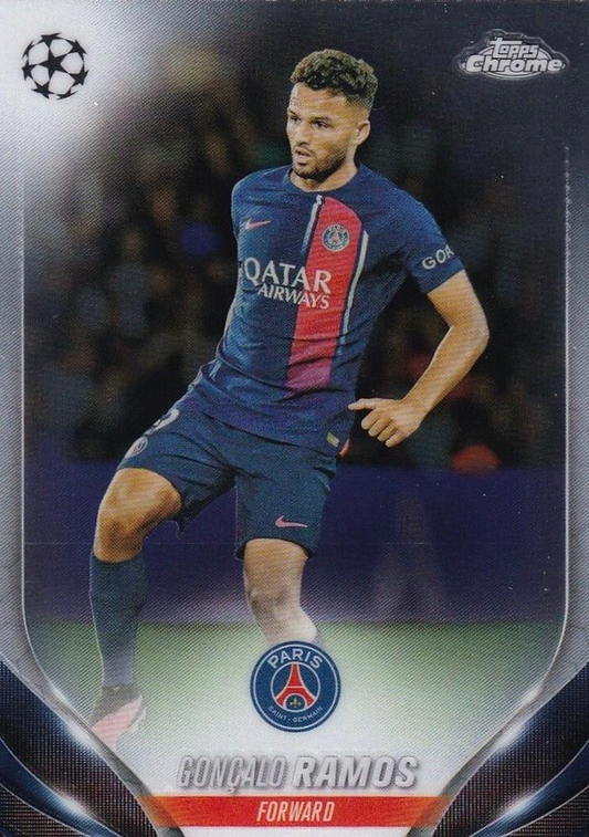 2023 Topps Chrome UEFA Club Competitions Gonçalo Ramos #96 Paris Saint-Germain