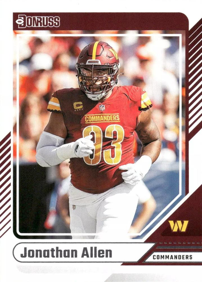 2024 Panini Donruss Jonathan Allen Washington Commanders #61