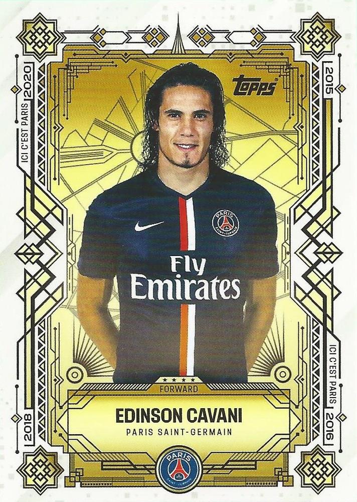 2025 Topps PSG Team Set Edinson Cavani #49 Paris Saint-Germain