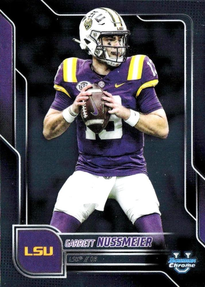2025 Topps Bowman U Chrome Garrett Nussmeier #189 LSU Tigers