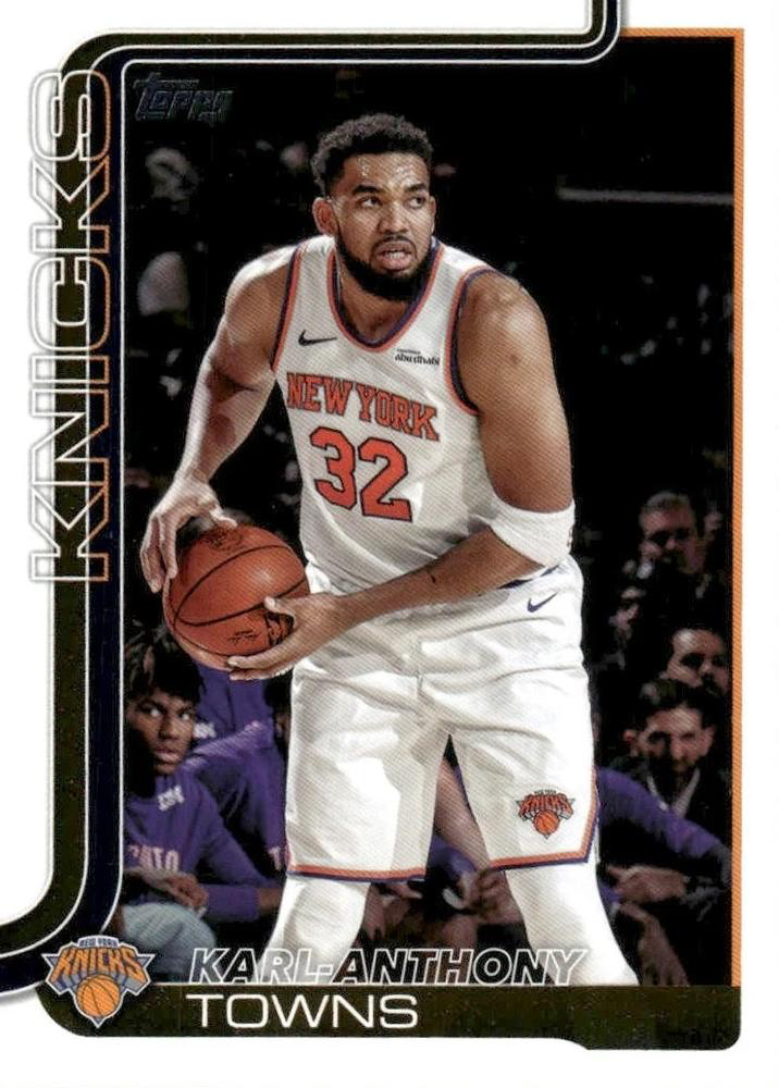 2025 Topps NBA Karl-Anthony Towns #19 New York Knicks