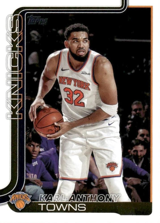 2025 Topps NBA Karl-Anthony Towns #19 New York Knicks