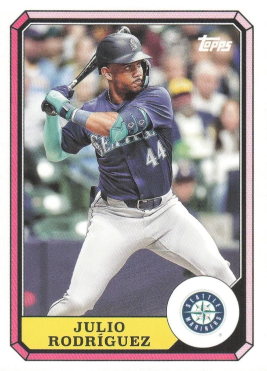 2025 Topps Archives 1987 Topps Boardwalk And Baseball Julio Rodriguez #87BB-12 Seattle Mariners