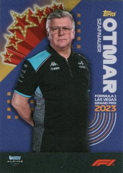 2023 Topps Las Vegas Grand Prix Otmar Szafnauer #28 BWT Alpine F1 Team