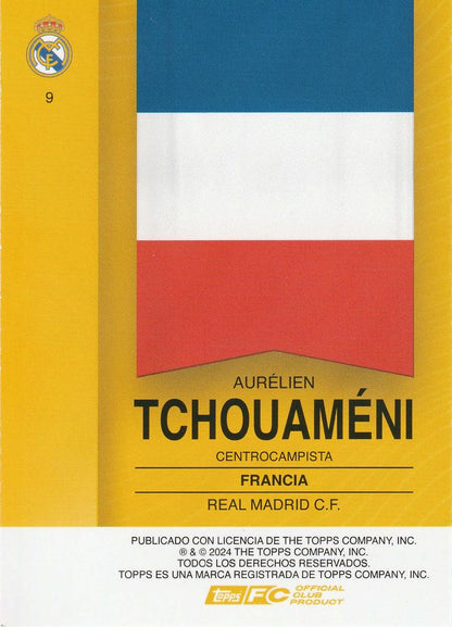 2024 Topps Real Madrid Fan Set Aurélien Tchouaméni #9 Real Madrid CF