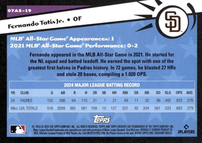2025 Topps Archives 2007 Topps All-Stars Fernando Tatis Jr. #07AS-19 San Diego Padres