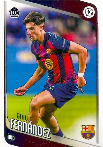 2025 Topps Flagship UCC Guille Fernández RC #190 FC Barcelona
