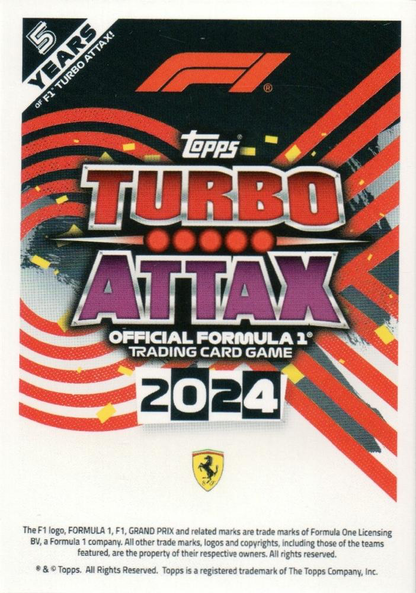 2024 Topps Turbo Attax F1 Carlos Sainz TA FOIL #305 Scuderia Ferrari