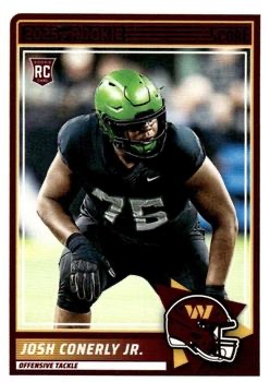 2025 Panini Score Josh Conerly Jr. RC #100 Washington Commanders