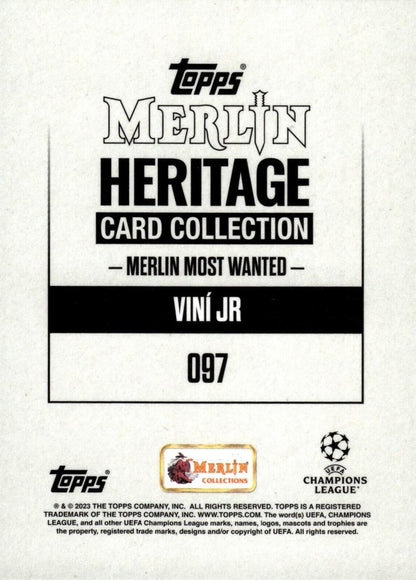 2023 Topps Merlin Heritage UCC Viní Jr #97 Real Madrid CF