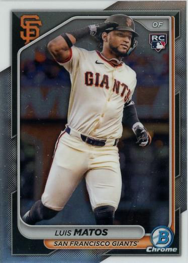 2024 Topps Bowman Chrome Luis Matos RC San Francisco Giants #83