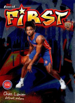 2025 Topps Finest NBA Chaz Lanier RC #F-27 Detroit Pistons