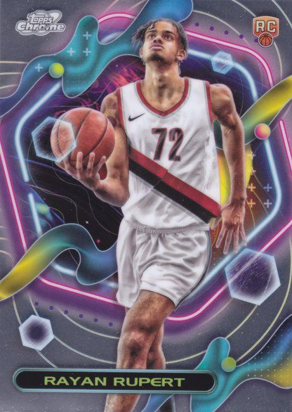 2023 Topps Chrome Cosmic Rayan Rupert RC #188 Portland Trail Blazers