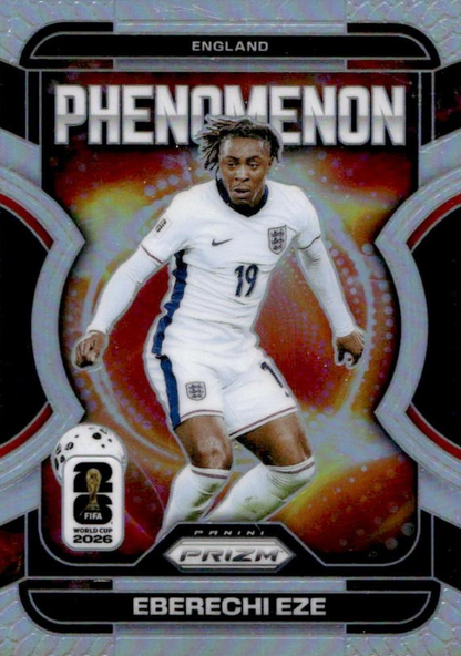 2026 Panini Prizm FIFA World Cup Phenomenon Silver Eberechi Eze #22 Angleterre