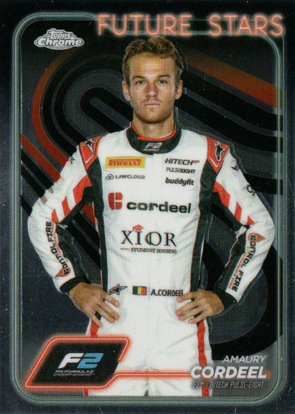 2024 Topps Chrome Formula 1 Amaury Cordeel F2D #32 HiTech Pulse-Eight