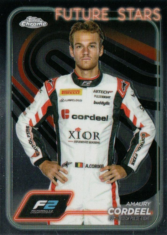 2024 Topps Chrome Formula 1 Amaury Cordeel F2D #32 HiTech Pulse-Eight